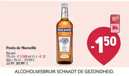 Delhaize Pastis de Marseille aanbieding