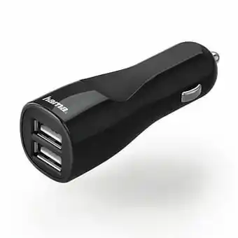 AUVA Hama Autolader 2x USB-A 3,4A - Zwart aanbieding