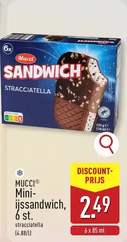 ALDI Mucci mini issandwich aanbieding