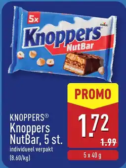 ALDI Knoppers knoppers nutbar aanbieding