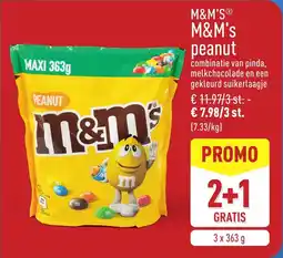 ALDI M&M's peanut aanbieding