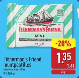 ALDI Fisherman's Friend muntpastilles aanbieding