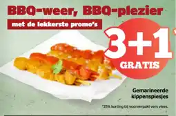 Spar Gemarineerde kippenspiesjes aanbieding