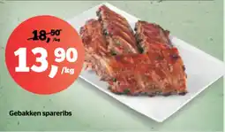Spar Gebakken spareribs aanbieding