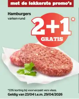 Spar Hamburgers aanbieding