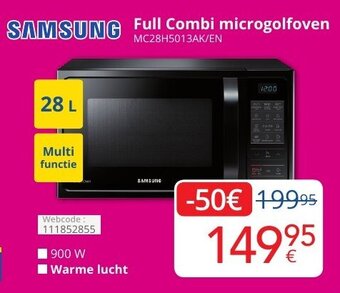 Eldi Samsung Full Combi microgolfoven aanbieding