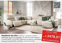 Woonsquare Hoekbank San Dior aanbieding