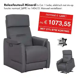 Woonsquare Relaxfauteuil Minardi aanbieding