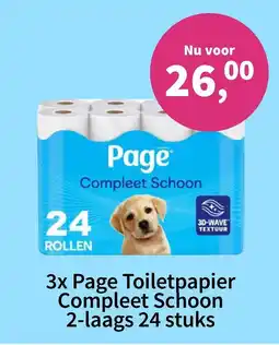 Plein.nl 3x page toiletpapier compleet schoon aanbieding