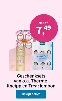 Plein.nl Geschenksets van o.a. Therme, Kneipp en Treaclemoon aanbieding
