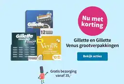 Plein.nl Gillette en gillette venus grootverpakkingen aanbieding