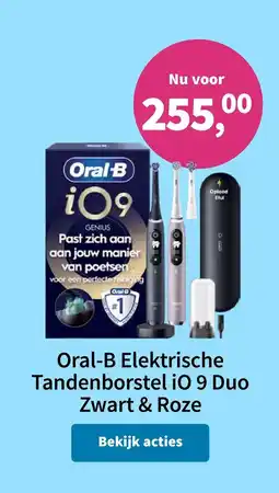 Plein.nl Oral-B elektrische tandenborstel IO 9 duo zwart & roze aanbieding