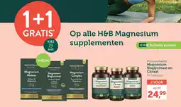Holland & Barrett Op alle H&B Magnesium supplementen aanbieding