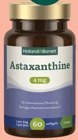 Holland & Barrett Astaxanthine 4mg aanbieding