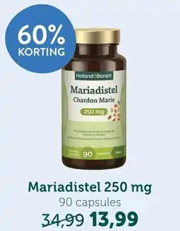Holland & Barrett Mariadistel 250 mg 90 capsules aanbieding