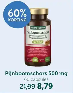Holland & Barrett Pijnboomschors 500 mg 60 capsules aanbieding
