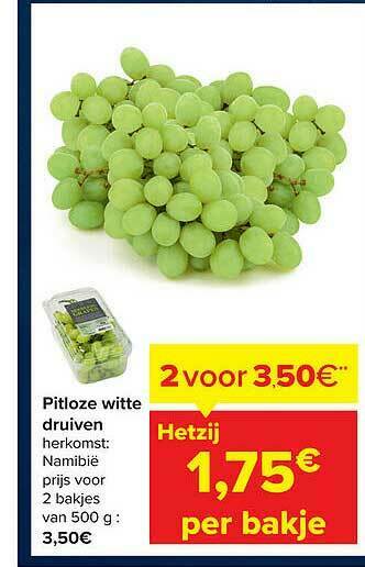Pitloze Witte Druiven