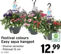 GAMMA Festival colours Easy aqua hangpot aanbieding