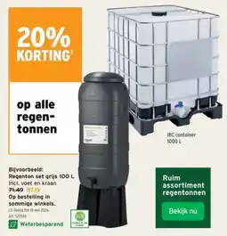 GAMMA Alle regentonnen aanbieding