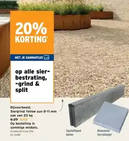 GAMMA Alle sierbestrating, grind & split aanbieding