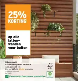 GAMMA Alle lattenwand voor buiten aanbieding