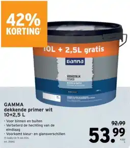 GAMMA GAMMA dekkende primer wit aanbieding