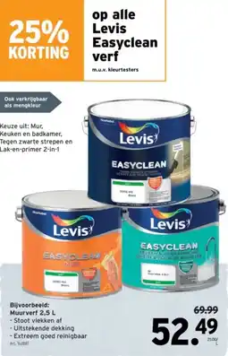 GAMMA Alle Levis Easyclean verf aanbieding
