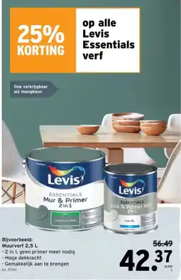GAMMA Alle Levis Essentials verf aanbieding