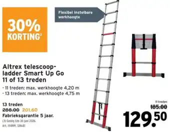 GAMMA Altrex telescoopladder Smart Up Go aanbieding