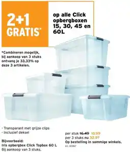 GAMMA Alle Click opbergboxen aanbieding