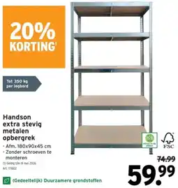 GAMMA Handson extra stevig metalen opbergrek aanbieding