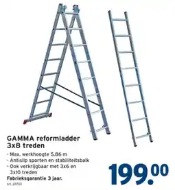 GAMMA GAMMA reformladder 3x8 treden aanbieding