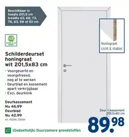 GAMMA Schilderdeurset honingraat wit aanbieding