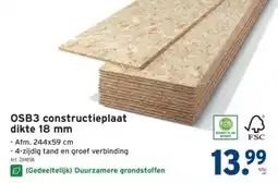 GAMMA OSB3 constructieplaat dikte 18 mm aanbieding