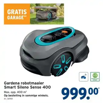 GAMMA Gardena robotmaaier Smart Sileno Sense 400 aanbieding
