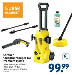 GAMMA Kärcher hogedrukreiniger K2 Premium Home aanbieding