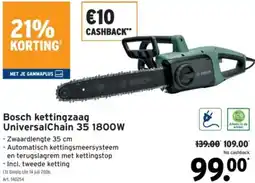 GAMMA Bosch kettingzaag UniversalChain 35 1800W aanbieding