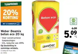GAMMA Weber Beamix beton eco aanbieding