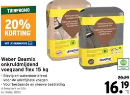 GAMMA Weber Beamix onkruidmijdend voegzand flex aanbieding