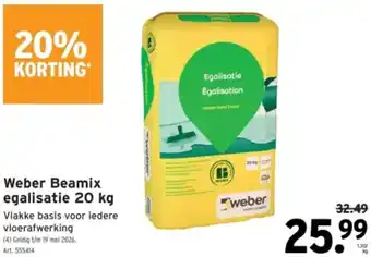 GAMMA Weber Beamix egalisatie aanbieding