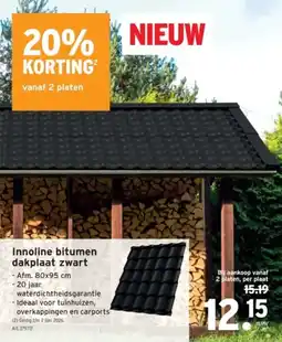 GAMMA Innoline bitumen dakplaat zwart aanbieding