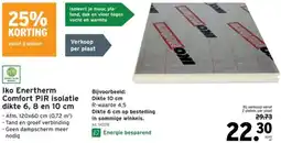 GAMMA Iko Enertherm Comfort PIR isolatie dikte 6, 8 en 10 cm aanbieding