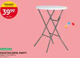 Brico Central Park Cocktailtafel party aanbieding