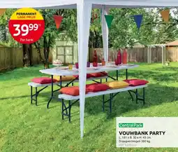 Brico Central Park Vouwbank party aanbieding