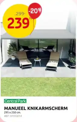 Brico Central Park Manueel knikarmscherm aanbieding