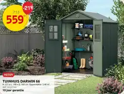 Brico Кеter Tuinhuis darwin 66 aanbieding