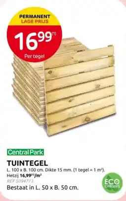 Brico Central Park Tuintegel aanbieding