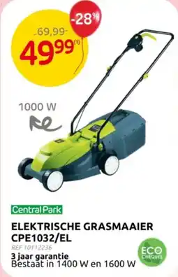 Brico Central Park Elektrische grasmaaier CPE1032/EL aanbieding