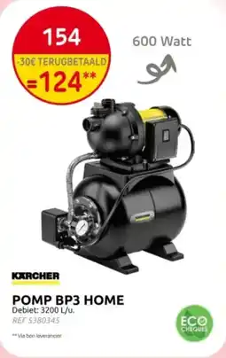 Brico Kärcher Pomp bp3 home aanbieding