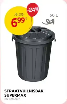 Brico Straatvuilnisbak supermax aanbieding